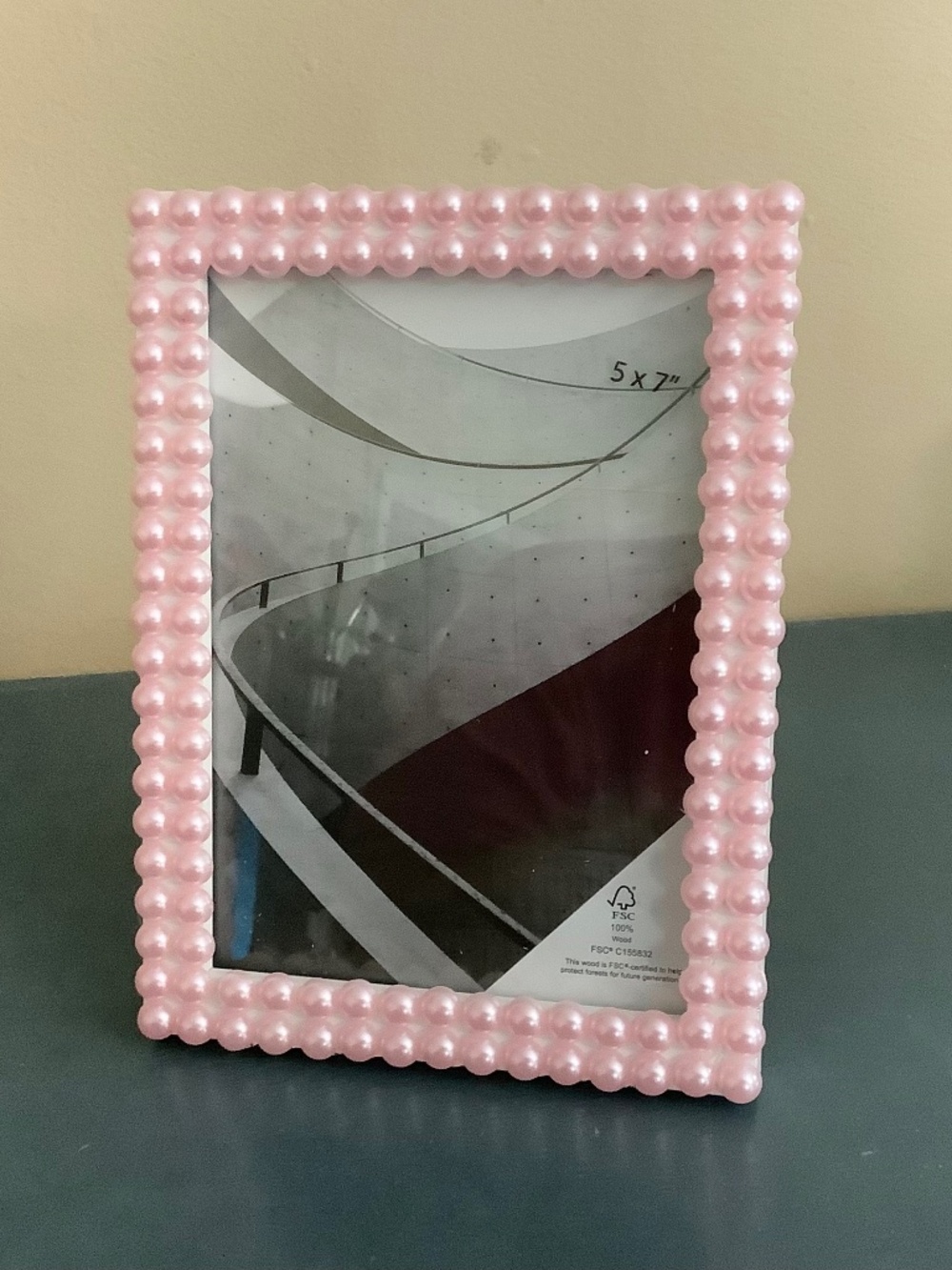 5x7 pink pearl frame